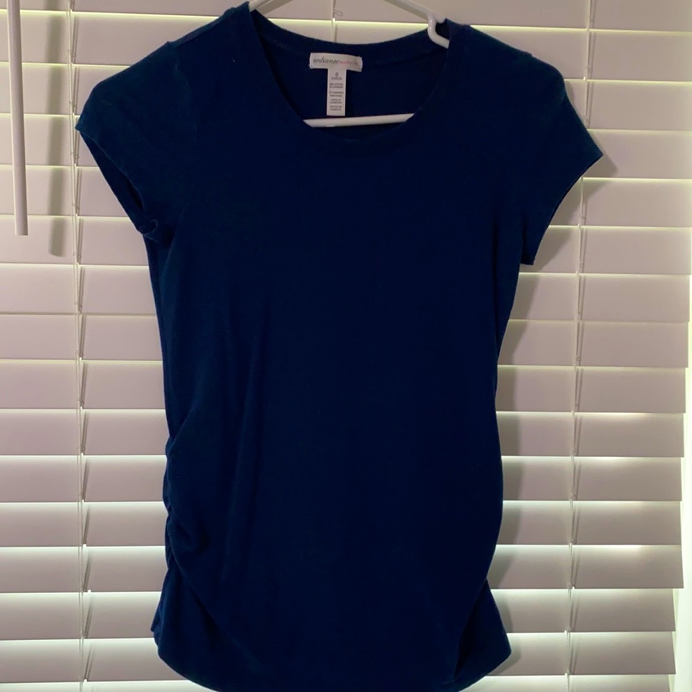 Navy Maternity Shirt
